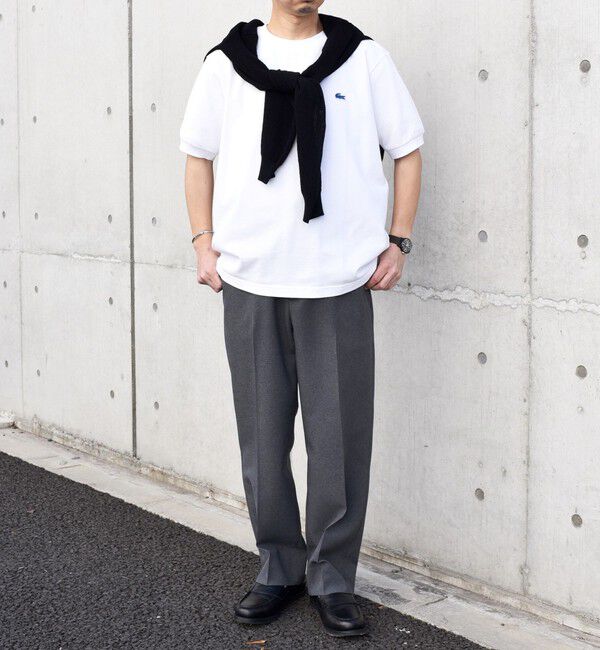 SHIPS any「【SHIPS any別注】LACOSTE: ワンポイント ロゴ ピケ クルーネック Tシャツ 24SS◇」|Tシャツ・カットソー|