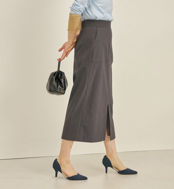 SHIPS for women「〈手洗い可能〉ハイストレッチ カラー タイト スカート」|スカート|