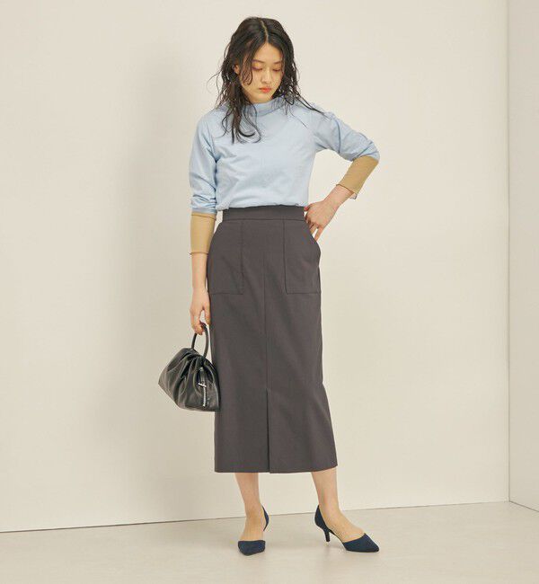 SHIPS for women「〈手洗い可能〉ハイストレッチ カラー タイト スカート」|スカート|