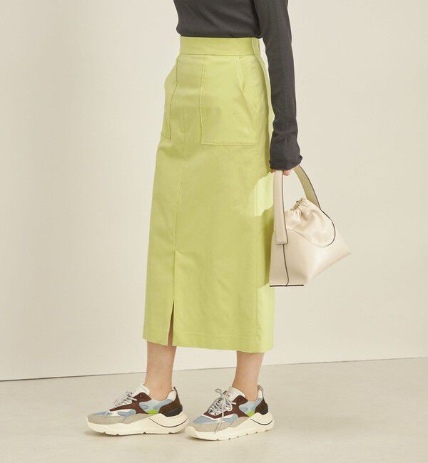 SHIPS for women「〈手洗い可能〉ハイストレッチ カラー タイト スカート」|スカート|