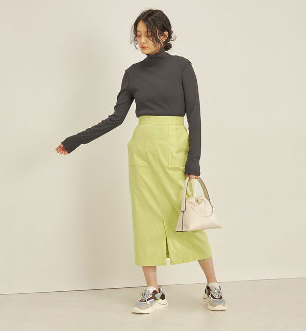 SHIPS for women「〈手洗い可能〉ハイストレッチ カラー タイト スカート」|スカート|