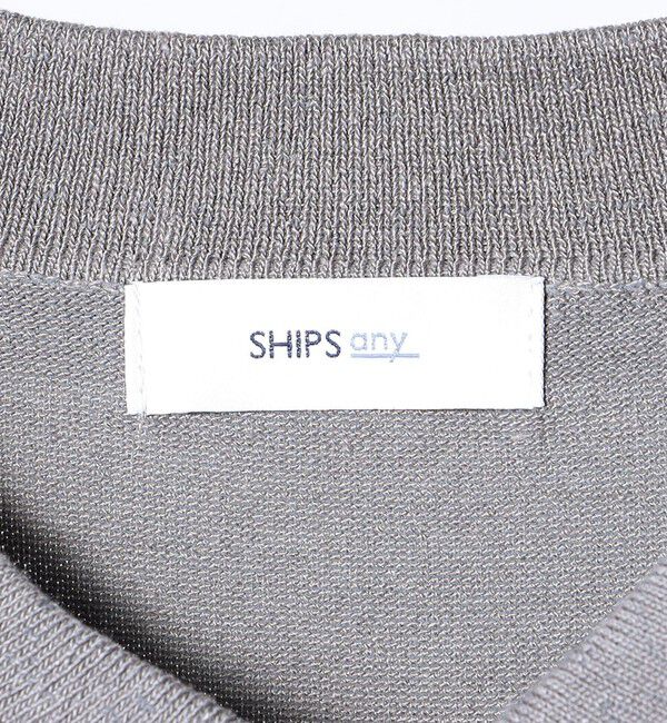 SHIPS any「SHIPS any:〈接触冷感〉ハイゲージ リネンミックス サマー ニット ポロシャツ 25SS◇」|ポロシャツ|