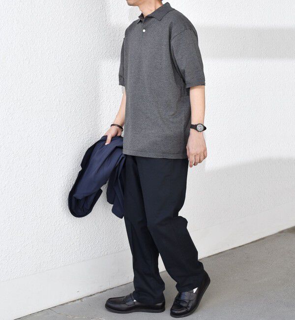 SHIPS any「SHIPS any:〈接触冷感〉ハイゲージ リネンミックス サマー ニット ポロシャツ 25SS◇」|ポロシャツ|