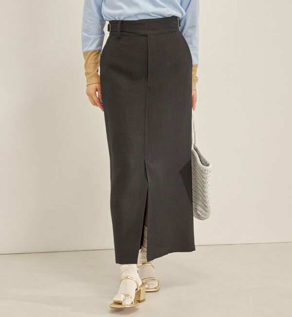 SHIPS for women「MANTECO 麻混 タイト ロング スカート◇」|スカート|