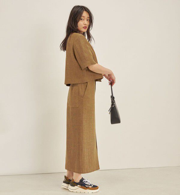 SHIPS for women「MANTECO 麻混 タイト ロング スカート◇」|スカート|