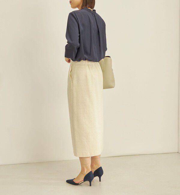 SHIPS for women「〈手洗い可能〉フロント ジップ ツイード タイト スカート」|スカート|