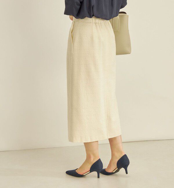 SHIPS for women「〈手洗い可能〉フロント ジップ ツイード タイト スカート」|スカート|