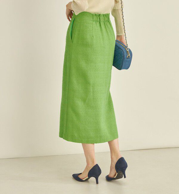 SHIPS for women「〈手洗い可能〉フロント ジップ ツイード タイト スカート」|スカート|