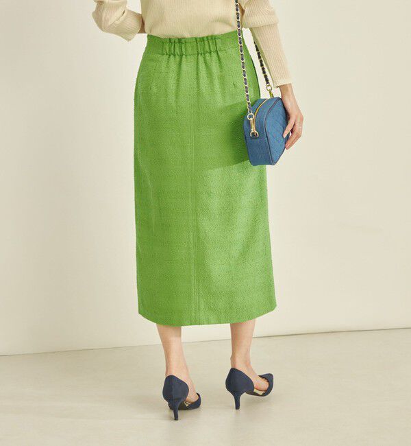 SHIPS for women「〈手洗い可能〉フロント ジップ ツイード タイト スカート」|スカート|