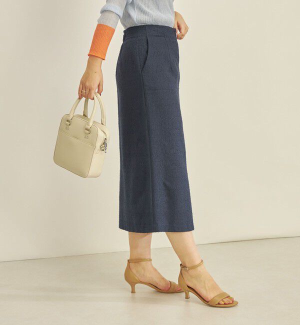 SHIPS for women「〈手洗い可能〉フロント ジップ ツイード タイト スカート」|スカート|