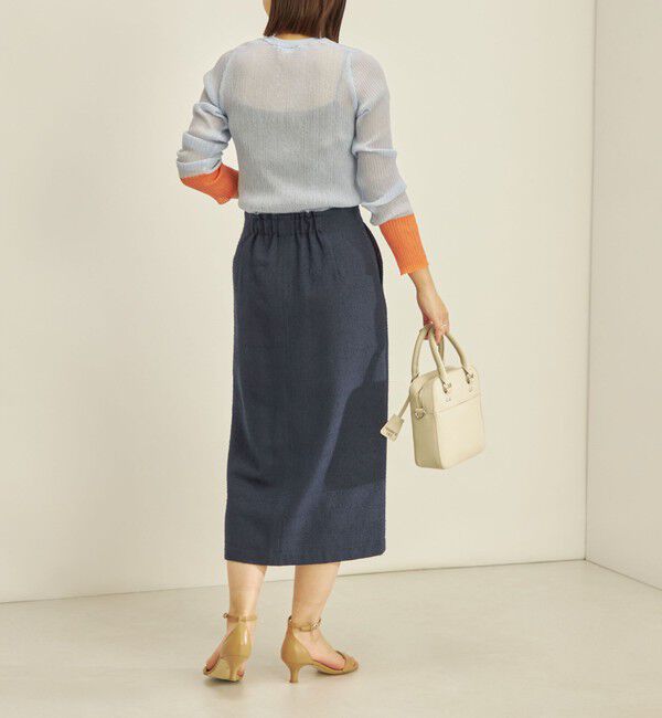 SHIPS for women「〈手洗い可能〉フロント ジップ ツイード タイト スカート」|スカート|