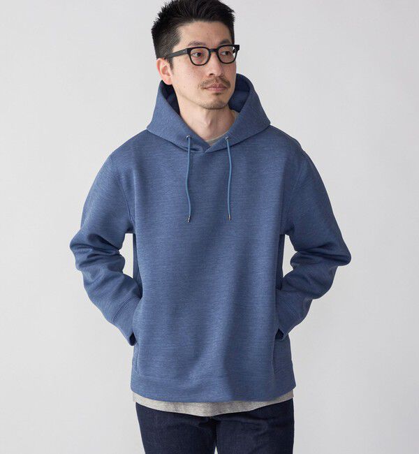 SHIPS「SHIPS: ハイゲージ ミラノリブ ポンチ パーカ」|パーカー|ネイビー