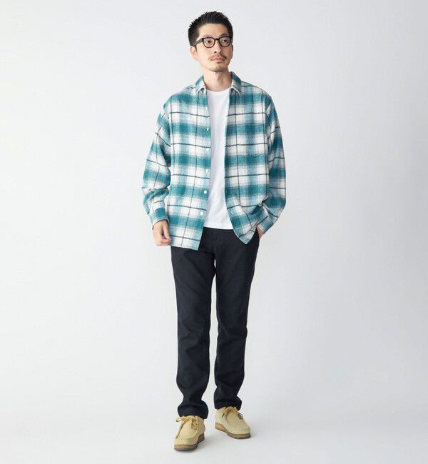 SHIPS「SHIPS :イタリーヤーン チェック シャギー シャツ アウター」|シャツ・ブラウス|