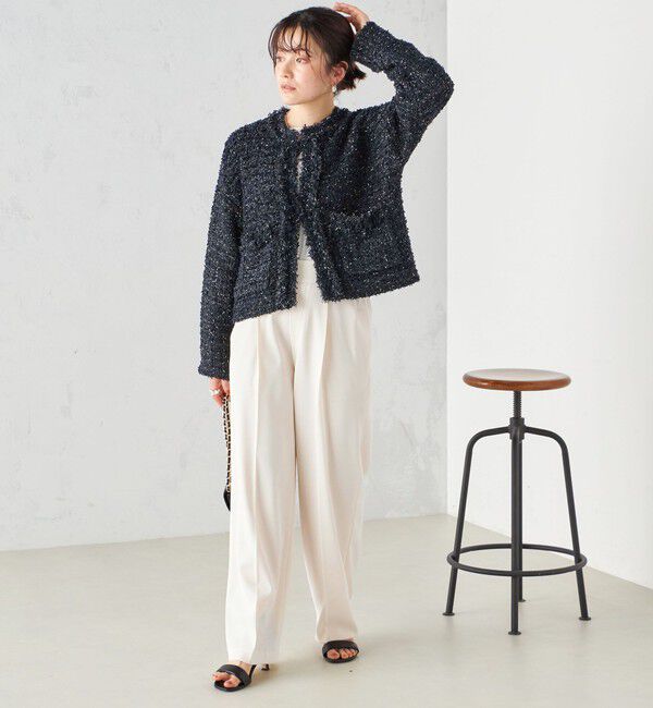 SHIPS for women「〈手洗い可能〉強撚 へビー ツイル ストレート パンツ 24SS ◇」|その他|