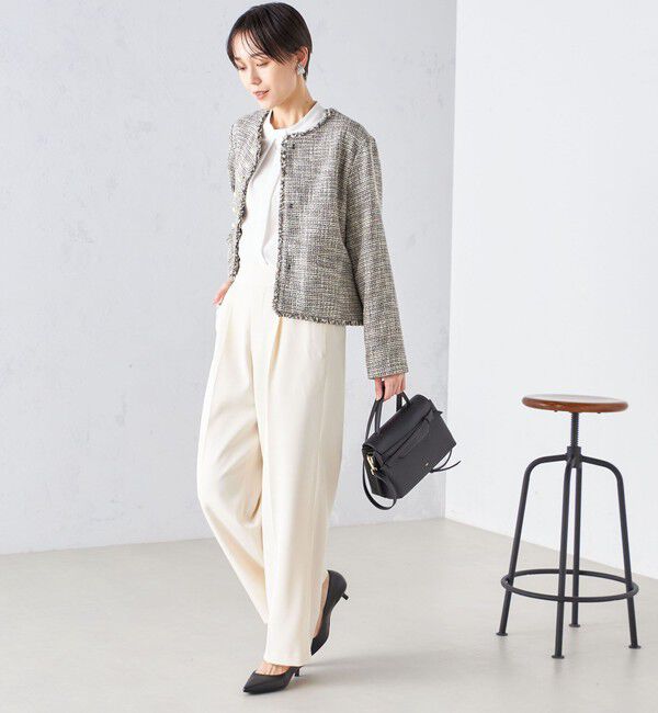 SHIPS for women「〈手洗い可能〉強撚 へビー ツイル ストレート パンツ 24SS ◇」|その他|