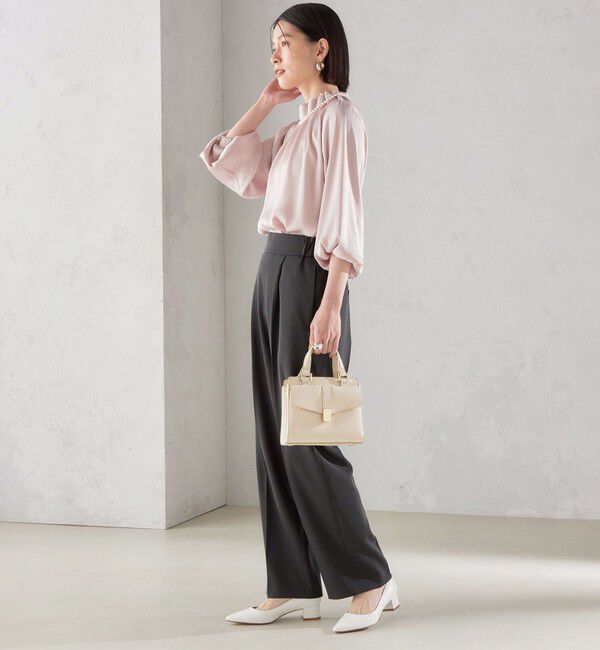 SHIPS for women「〈手洗い可能〉強撚 へビー ツイル ストレート パンツ 24SS ◇」|その他|