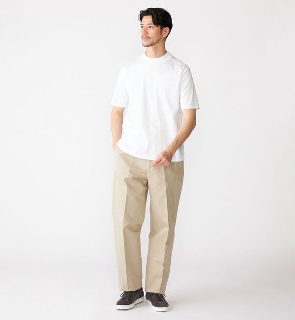 SHIPS「SHIPS: ALBINI モックネック ショートスリーブ Tシャツ」|Tシャツ・カットソー|