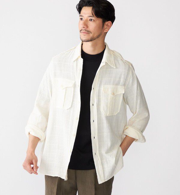 SHIPS「SHIPS: ALBINI モックネック ショートスリーブ Tシャツ」|Tシャツ・カットソー|