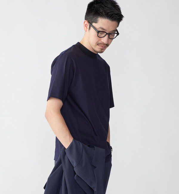SHIPS「SHIPS: ALBINI モックネック ショートスリーブ Tシャツ」|Tシャツ・カットソー|