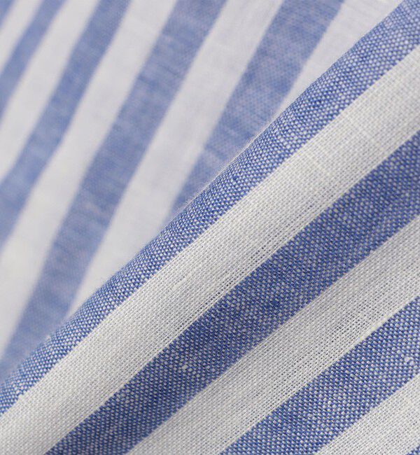 SHIPS any「SHIPS any: ピュアリネン バンド スキッパー ハーフスリーブ プルオーバー シャツ 25SS◇」|シャツ・ブラウス|