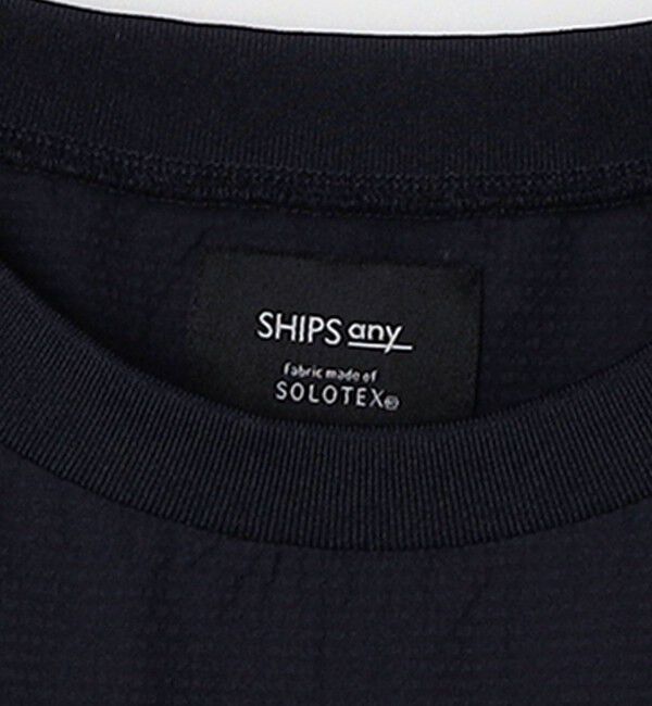 SHIPS any「SHIPS any: 〈撥水・軽量〉SOLOTEX(R) シアサッカー スピンドル Tシャツ◆」|Tシャツ・カットソー|