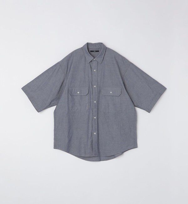 SHIPS「SHIPS: Wポケット ウォッシュド タイプライター ショートスリーブ シャツ」|シャツ・ブラウス|