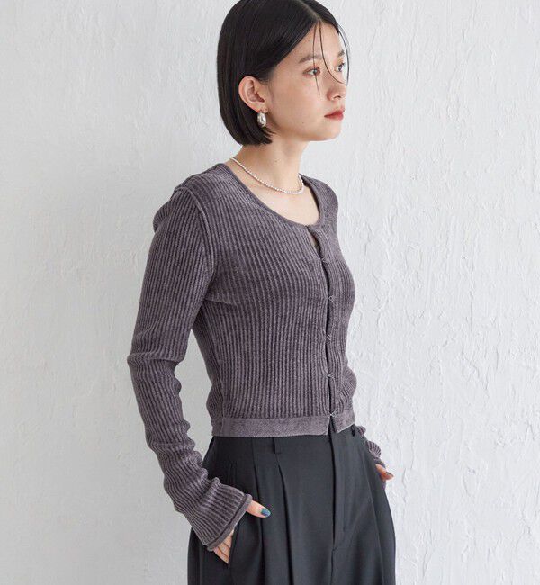 SHIPS for women「Wai＋:〈手洗い可能〉1/18ホック付 カーディガン」|カーディガン|