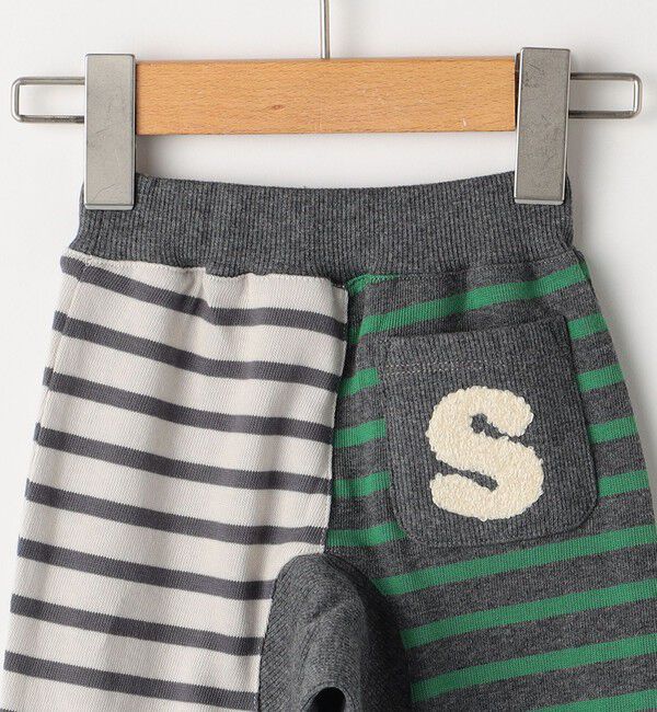 SHIPS KIDS「SHIPS KIDS:80～90cm / ボーダー リブ パンツ」|その他ベビーウェア|