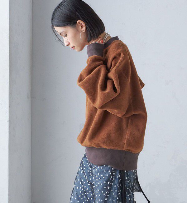 SHIPS for women「onit:〈洗濯機可能〉フリース ショート トップス」|Tシャツ・カットソー|