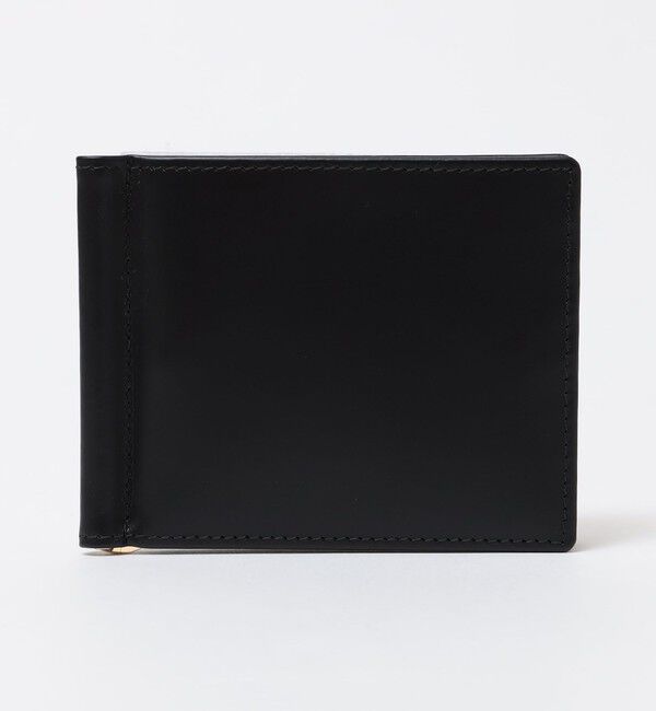 SHIPS「ETTINGER: ブライドルレザー マネークリップ」|財布|ブラック