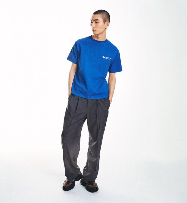 SHIPS「City Ambient Products: ツイル 2タック ワイド スラックス」|スラックス|