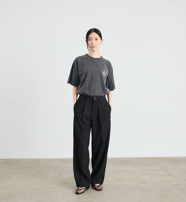 SHIPS「City Ambient Products: ツイル 2タック ワイド スラックス」|スラックス|