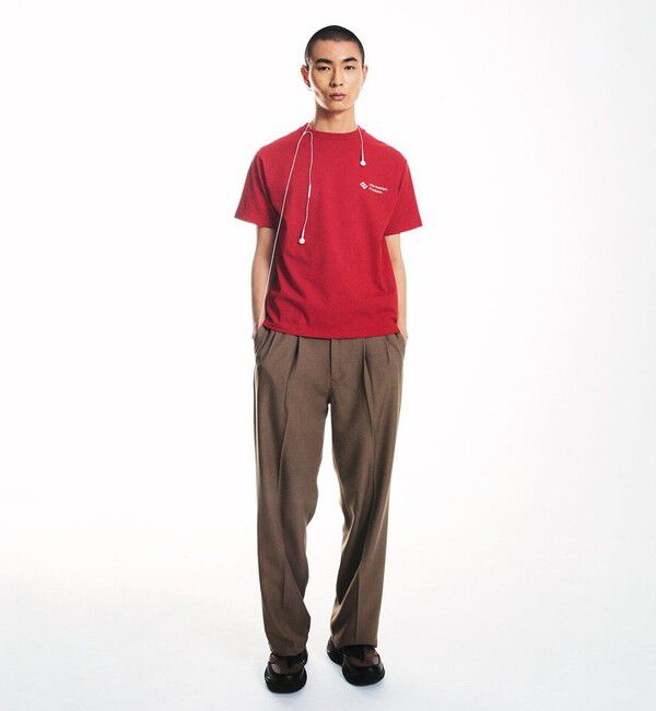 SHIPS「City Ambient Products: ツイル 2タック ワイド スラックス」|スラックス|