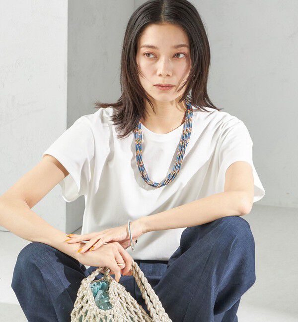 SHIPS for women「〈接触冷感〉ポンチ ドルマン TEE」|Tシャツ・カットソー|