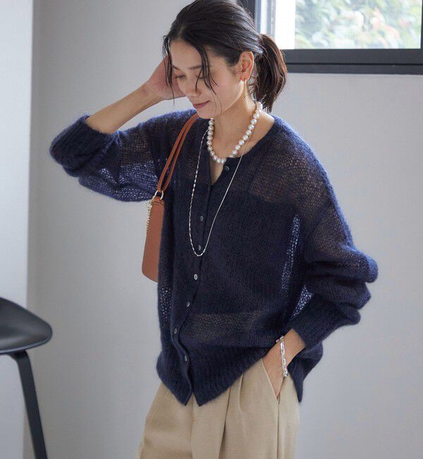 SHIPS for women「モヘヤ クルーネック カーディガン」|カーディガン|