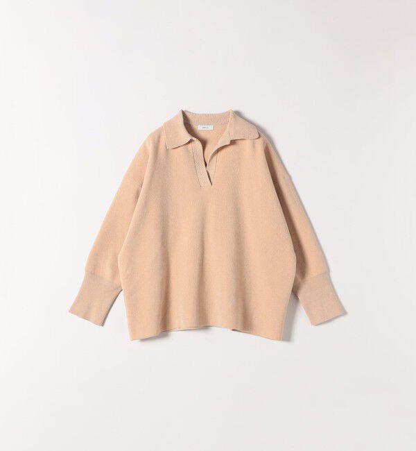 SHIPS any「SHIPS any:〈手洗い可能〉モールヤーン スキッパー ポロ ニット プルオーバー」|ニット・セーター|