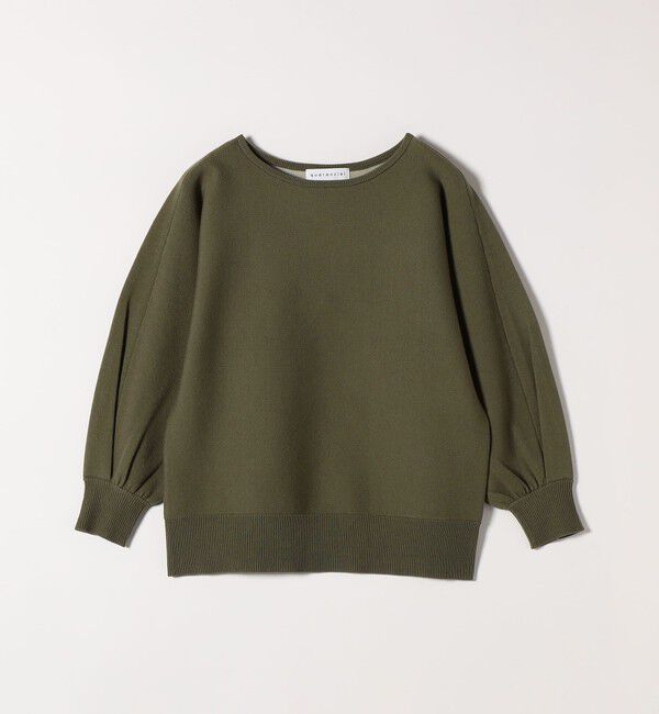 quaranciel「quaranciel:〈手洗い可能〉ダブルフェイス ボートネック パフ ニット プルオーバー」|ニット・セーター|