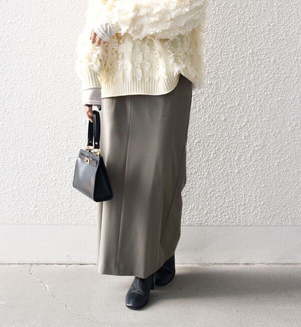 SHIPS any「SHIPS any:〈洗濯機可能〉ウォーム ストレッチ Iライン ベイカー スカート」|スカート|