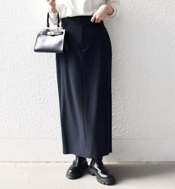 SHIPS any「SHIPS any:〈洗濯機可能〉ウォーム ストレッチ Iライン ベイカー スカート」|スカート|