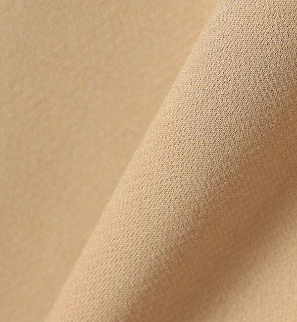 quaranciel「quaranciel:〈手洗い可能〉ジャージー ゴールドボタン クルーネック ジャケット」|ノーカラージャケット|