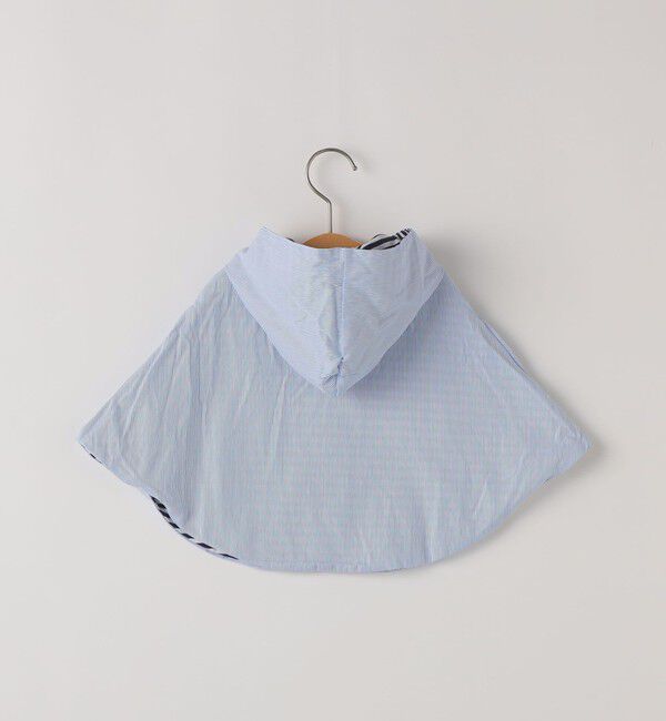 SHIPS KIDS「SHIPS KIDS:ベビー ボーダー リバーシブル コットン ポンチョ」|その他ベビーウェア|