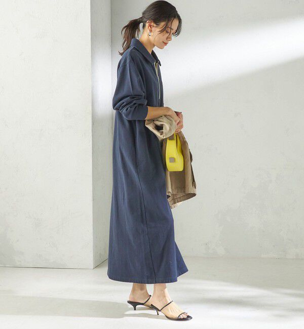 SHIPS for women「NINE CASE:〈洗濯機可能〉裏毛 スウェット ワンピース」|ワンピース|