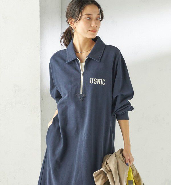 SHIPS for women「NINE CASE:〈洗濯機可能〉裏毛 スウェット ワンピース」|ワンピース|