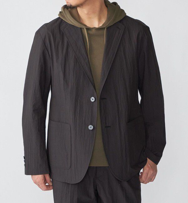 SHIPS「SHIPS:〈洗濯機可能〉CO+ ジャケット(セットアップ対応)」|テーラードジャケット|ブラック