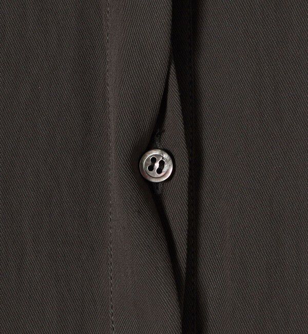 SHIPS any「SHIPS any:〈洗濯機可能〉ツイル バンドカラー フレンチ フレア シャツ ワンピース」|ワンピース|