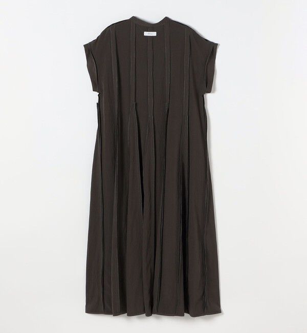 SHIPS any「SHIPS any:〈洗濯機可能〉ツイル バンドカラー フレンチ フレア シャツ ワンピース」|ワンピース|