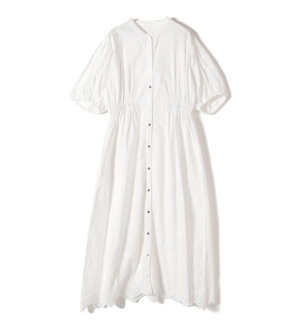 SHIPS for women「【SHIPS別注】Fanaka:〈手洗い可能〉シフリー ウエスト ギャザー ワンピース」|ワンピース|