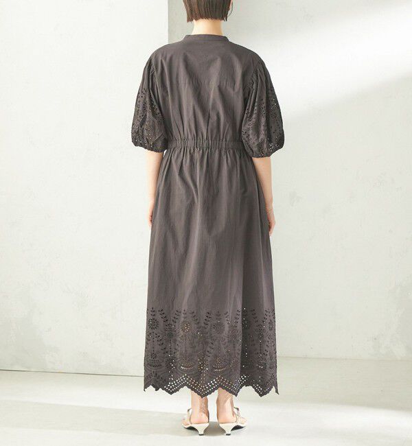 SHIPS for women「【SHIPS別注】Fanaka:〈手洗い可能〉シフリー ウエスト ギャザー ワンピース」|ワンピース|