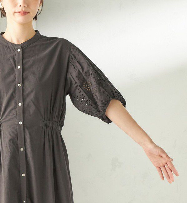 SHIPS for women「【SHIPS別注】Fanaka:〈手洗い可能〉シフリー ウエスト ギャザー ワンピース」|ワンピース|