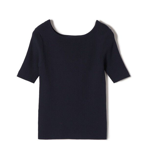 SHIPS Colors 「SHIPS Colors:〈手洗い可能〉リブ 5分袖 ニット◇」|ニット・セーター|